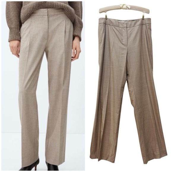 MaxMara wool and silk straight trousers